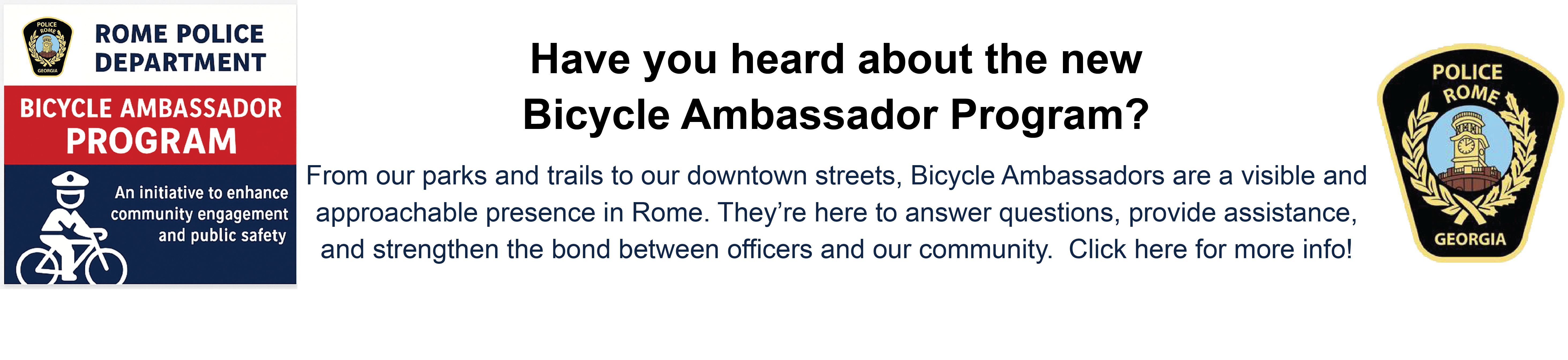 bicycle ambassador program for website